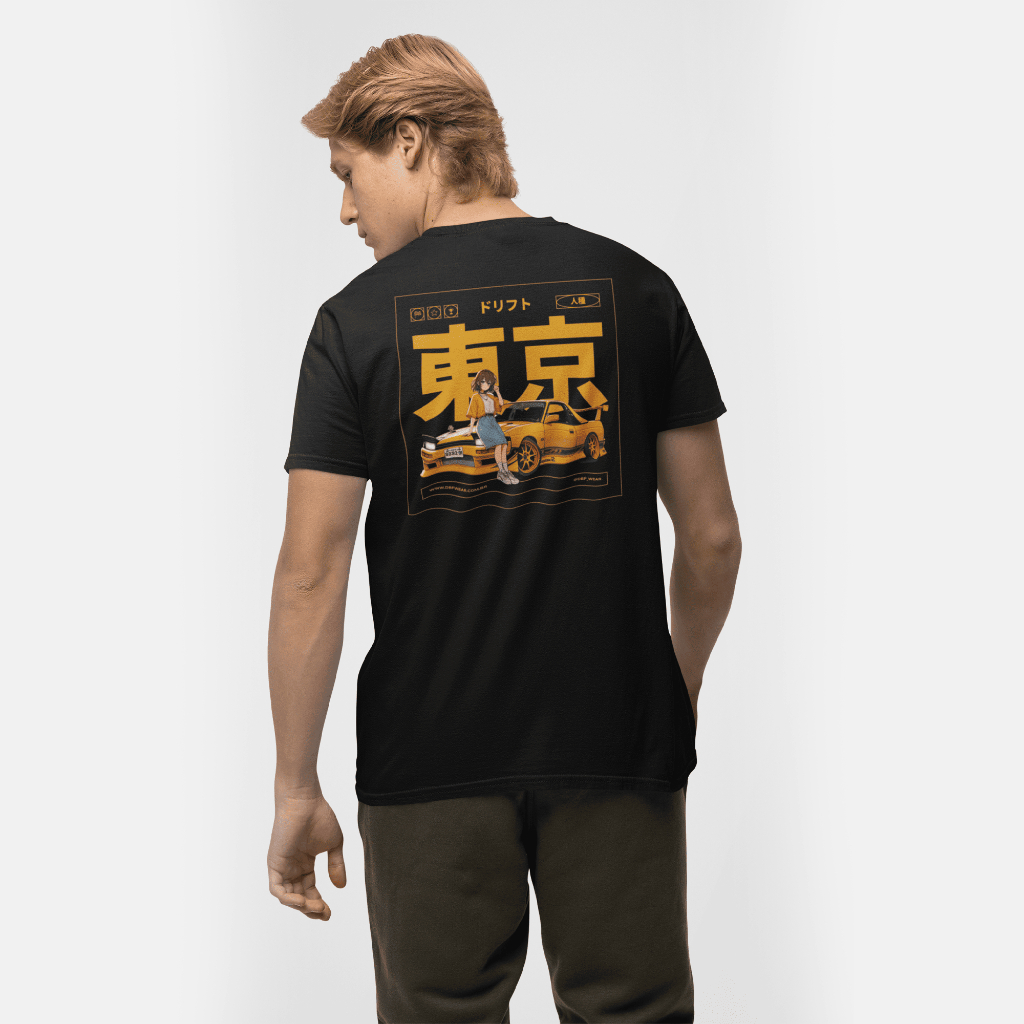 Camisa Camiseta Unissex Estampada Anime Japonês Car Streetwear Oversized 100% Algodão