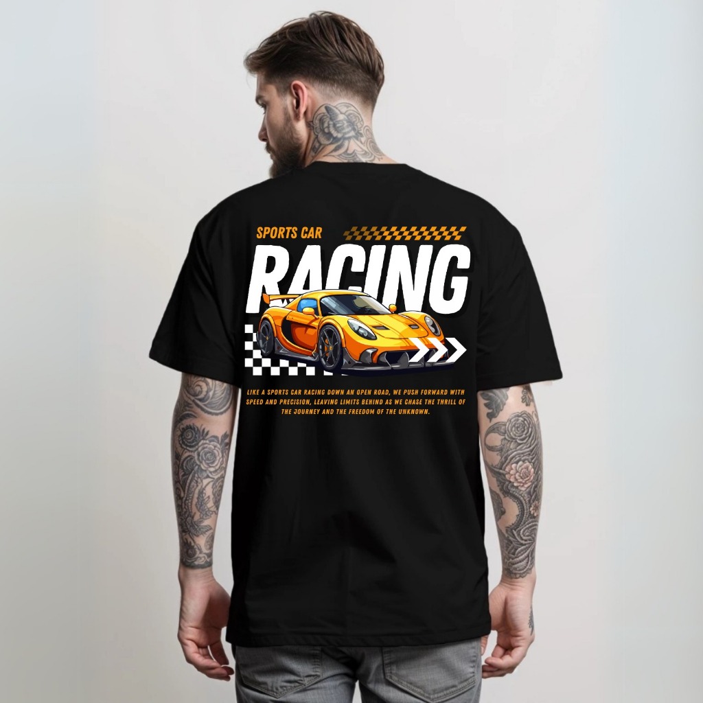Camiseta Camisa T-shirt Algodão Premium Oversized Carros Car Estampa Grande Personalizada DTF