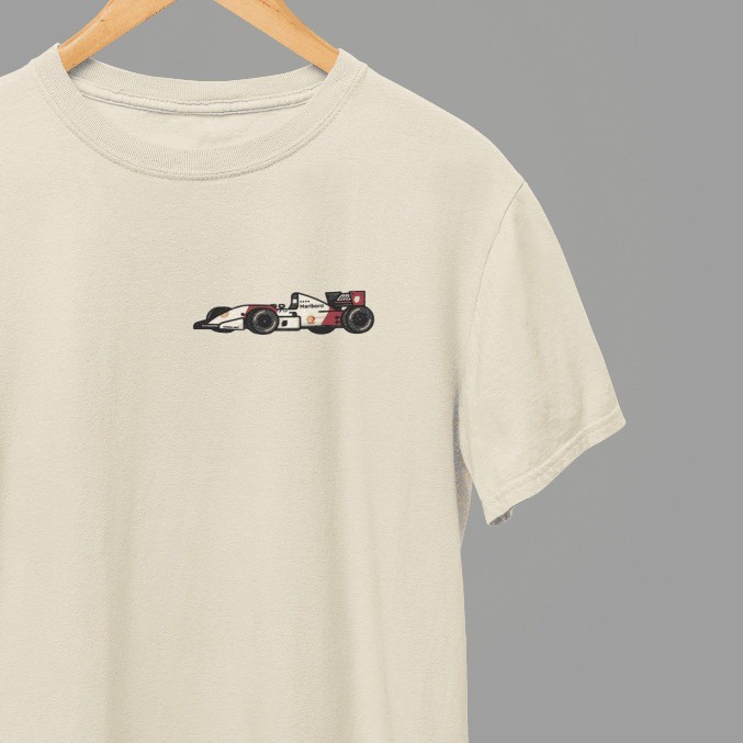 Camisa Básica Car F1 1988 Frente MOMENTS 100% Algodão unissex Premium