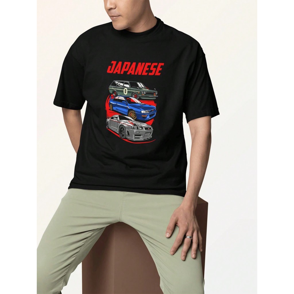 Camiseta Camisa Masculina Unissex  Streetwear Gola Redonda Estampa Grande - Car Carro OldSchool W12
