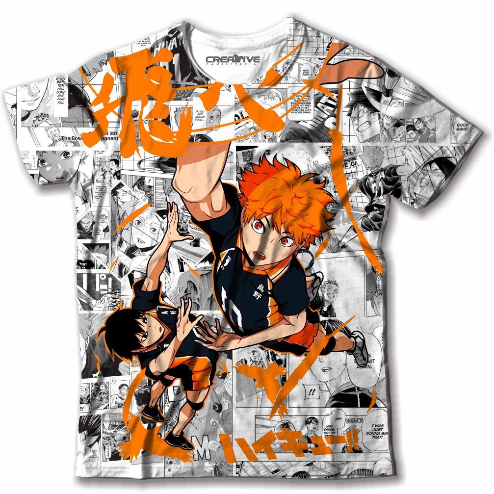 Camiseta Karasuno Anime Haikyuu Fly High School Unissex