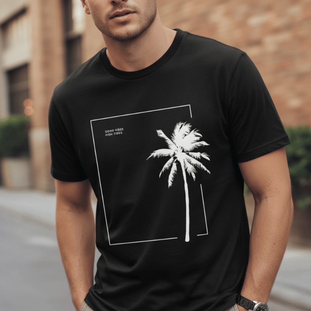 Camiseta Masculina Good Vibes High Tides Camisa Streetwear 100% Algodão