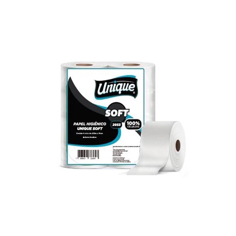 Papel higienico rolão f.simples Soft Basic Elegans Mili 10X300 8 ROLOS 100% celulose