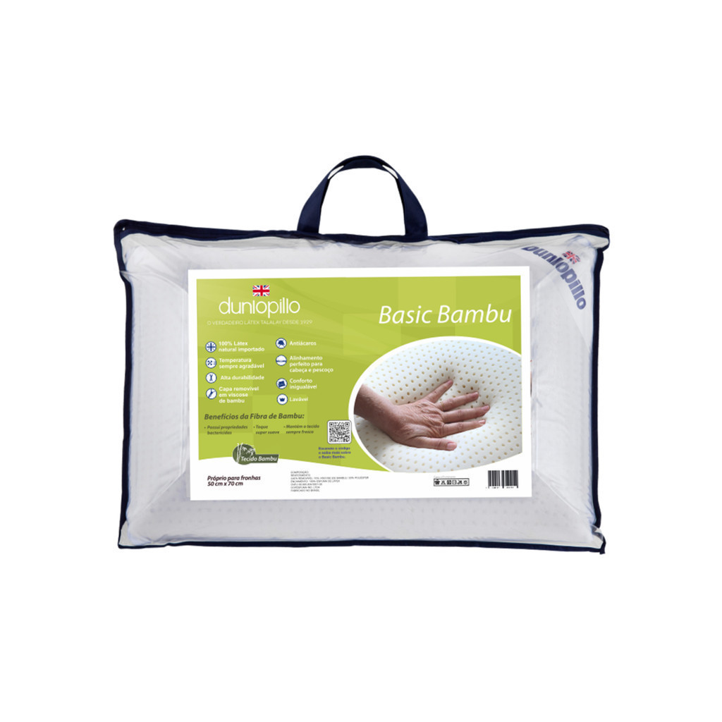 Kit 2 Travesseiros Linha Basic - Um Bambu e Um Soft