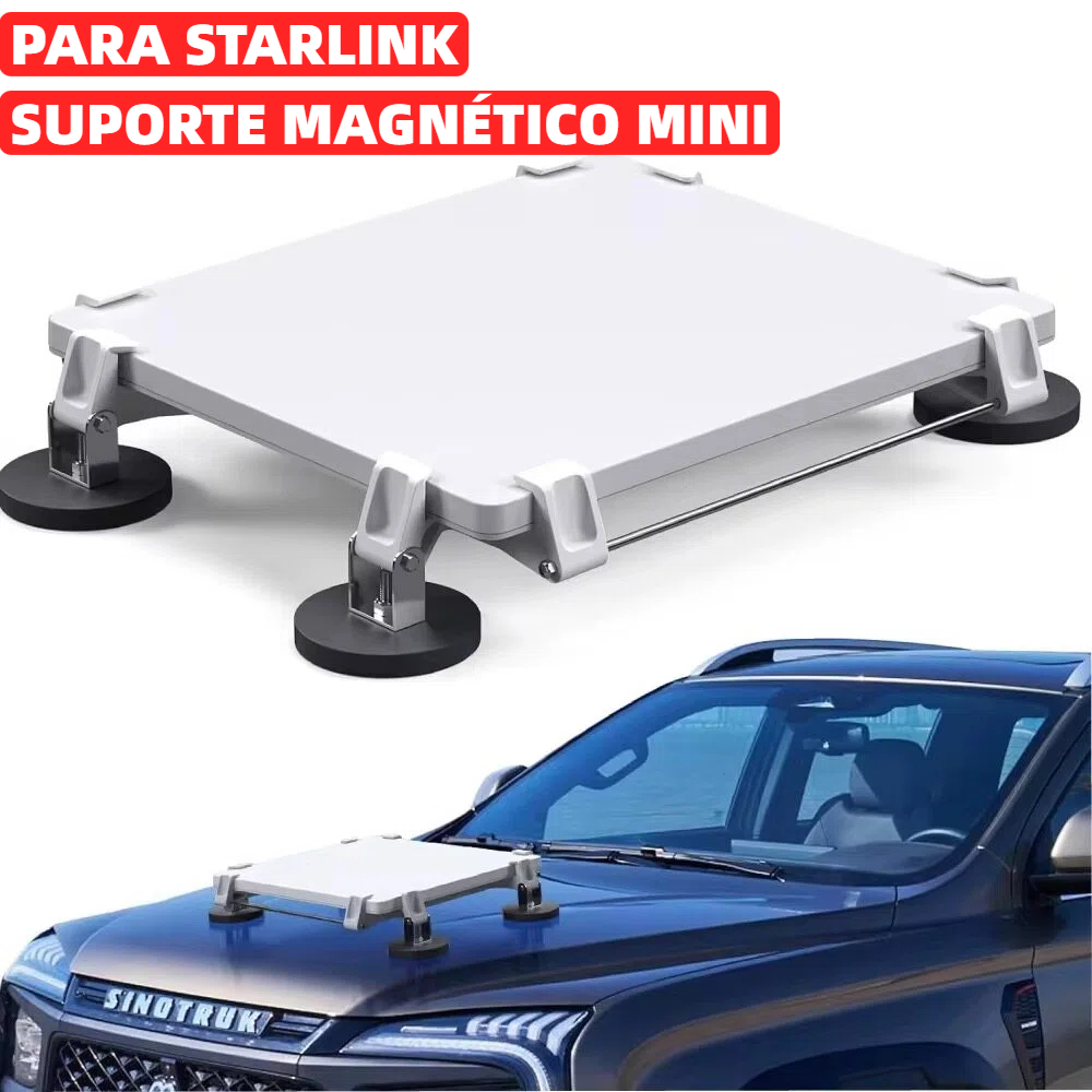 Suporte para Antena Starlink com Imã Suportes de montagem no teto, suportes para RV/caminhão, metal SUP-7475
