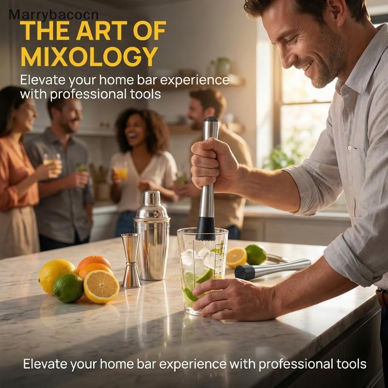 [MAR] Cotail Muddler Heavy Duty Bar Triturador De Frutas Gelo Hammer Mixer Para Mojito Making Home Drink Tool COD