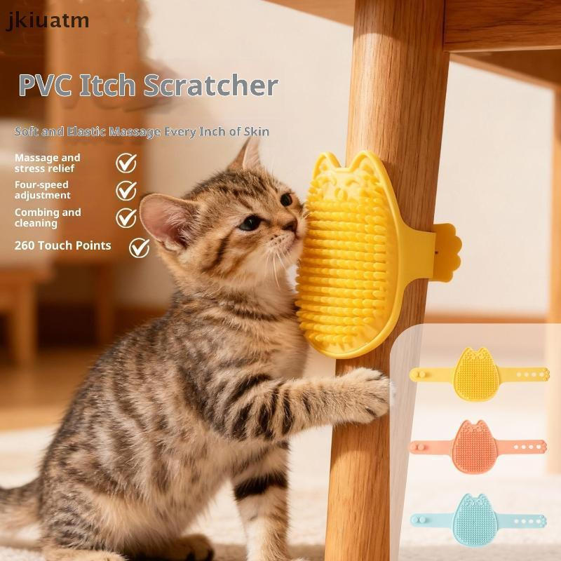[jkiuatm] Pet Cat Dog Scratch Itches Brushb Bath Brush Luva Cabelo Pele Grooming Massagem Escova Removedor De Pêlos Ferr