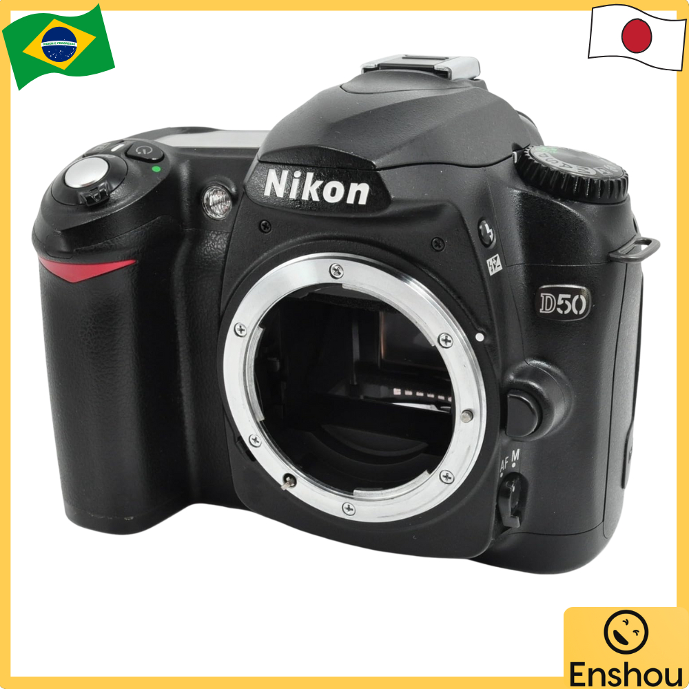 [USED]Do Japão [USADO]Nikon D50 Black Digital SLR Camera Body Only D50B
