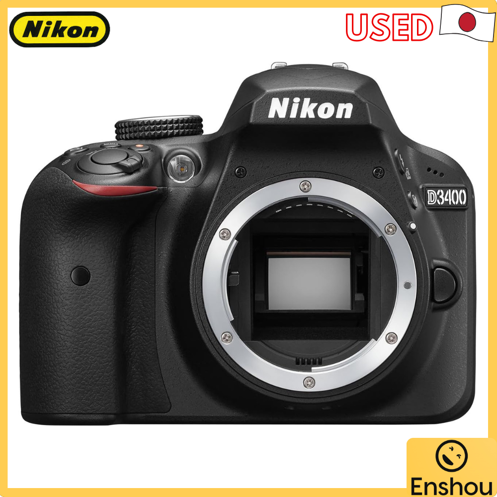 Do Japão [USADO]Nikon Digital SLR Camera D3400 Body Black D3400BK