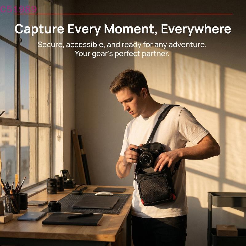 [kaan] Câmera À Prova D'água Bolsa SLR Nylon Design Ombro Grande Capacidade Para Fotografia Urbana BR