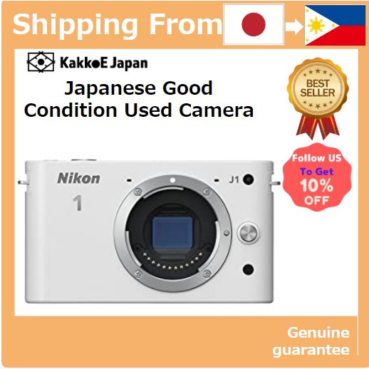 Câmera Digital Mirrorless SLR Nikon 1 J1 Branca Corpo Usado (Pre-loved) Original Japão - Câmera Fotográfica Compacta de Lente Intercambiável para Fotos e Vídeos de Alta Qualidade, Ideal para Iniciantes e Entusiastas da Fotografia.