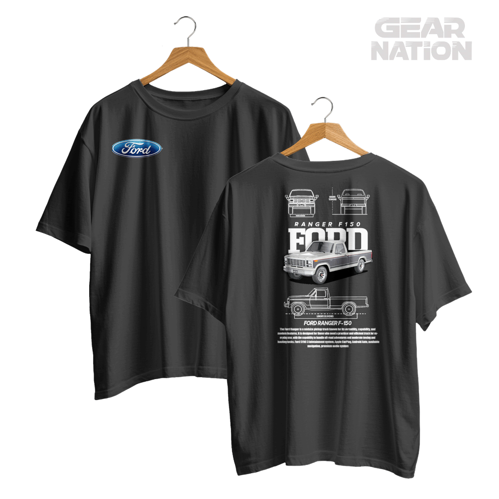 Camiseta Ford Ranger F150 100% Algodão Unissex Streetwear Edição Especial, Oversized,