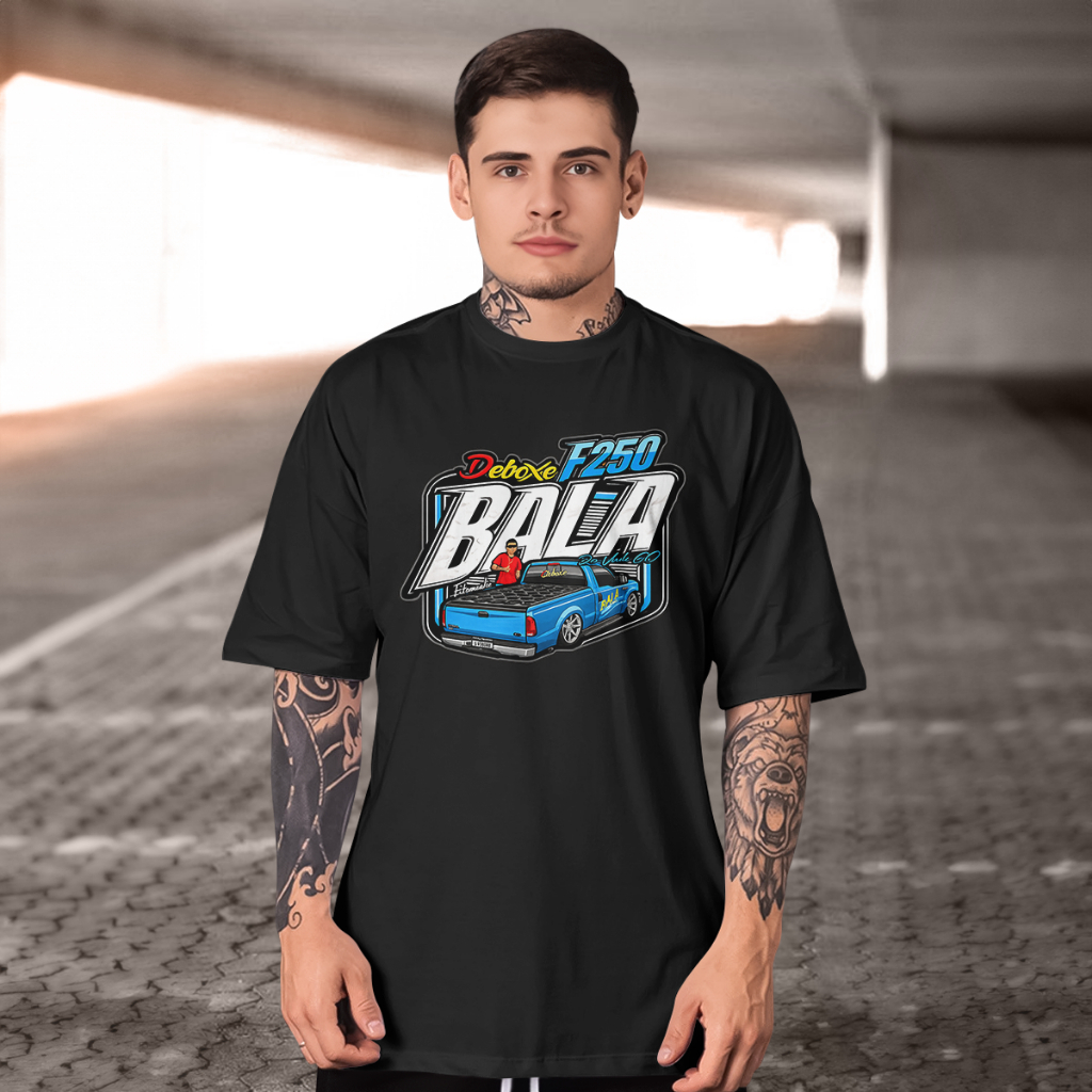 Camiseta masculino Logo automotivo com Ford F-250 personalizada Básica Premium Confortável moda 2026 est