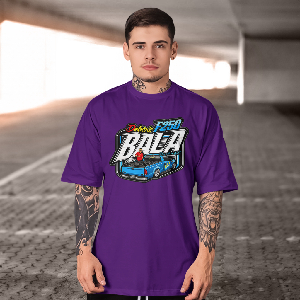 Camiseta masculino Logo automotivo com Ford F-250 personalizada Básica Premium Confortável moda 2026 estampado