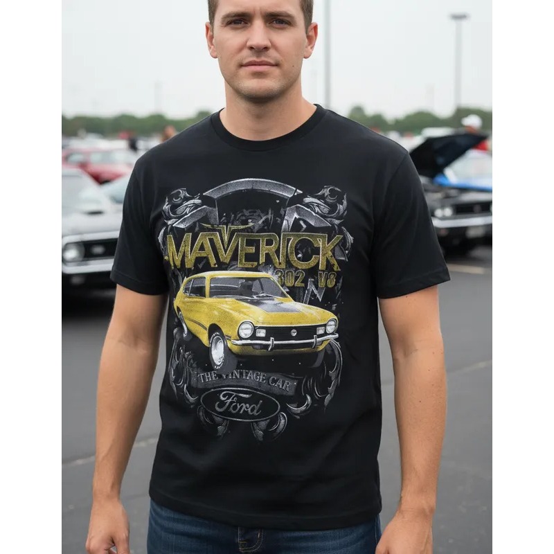 Camiseta Maverick Blusa Adulto camisa unissex Carro Antigo Ford  HCD435
