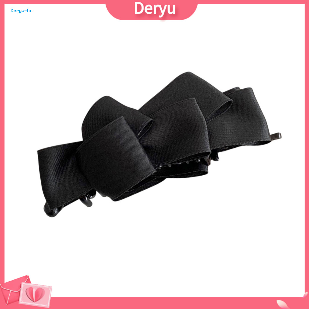 Hair Claw Clip 3d Bow Women Anti-slip Strong Grip with Design Satin Texture Ponytail Holder Versatile Accessory for Secu
