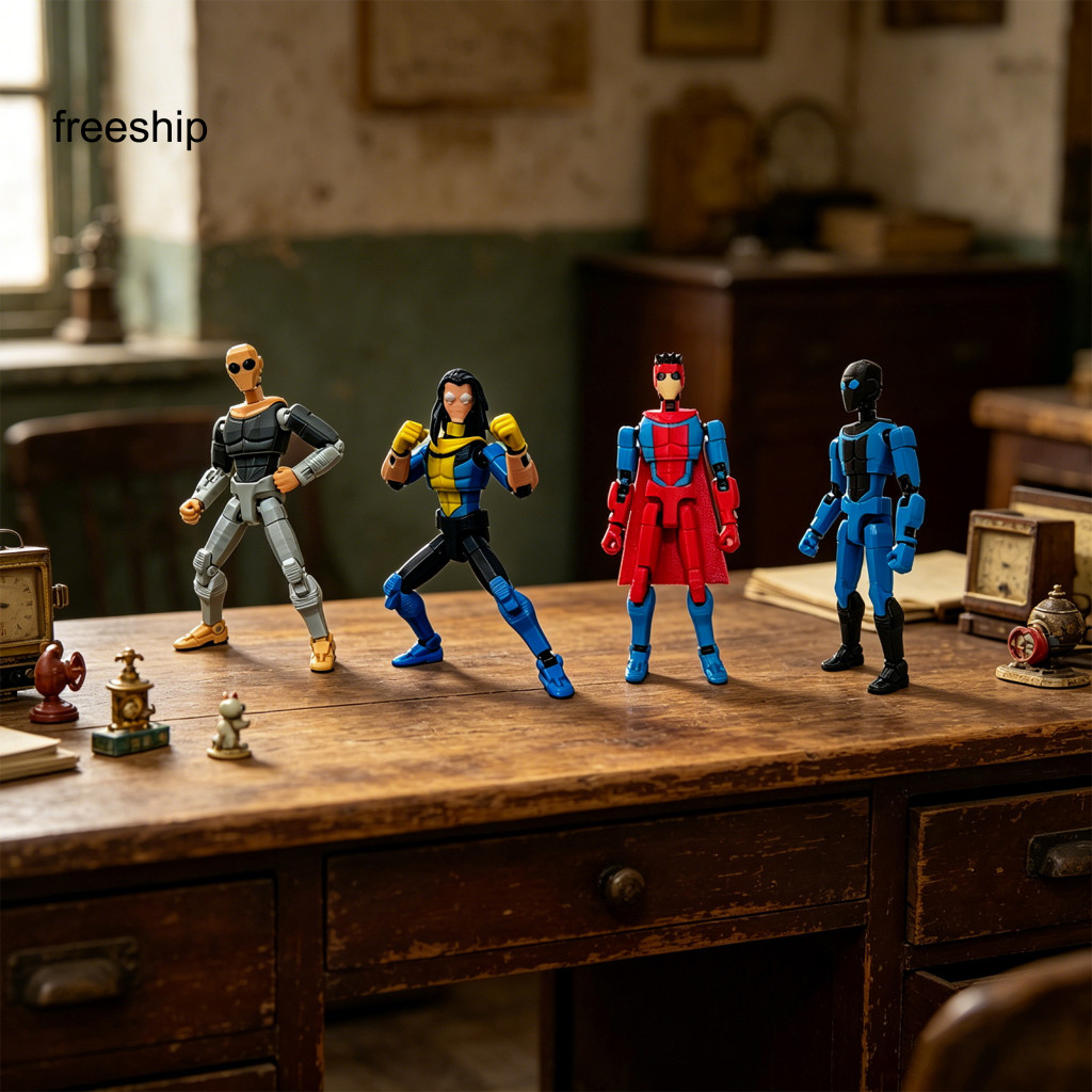 Collectible Action Figure Dynamic Pose Figurine with Flexible Joints – Fully Articulated Model Exquisite Desktop Displ