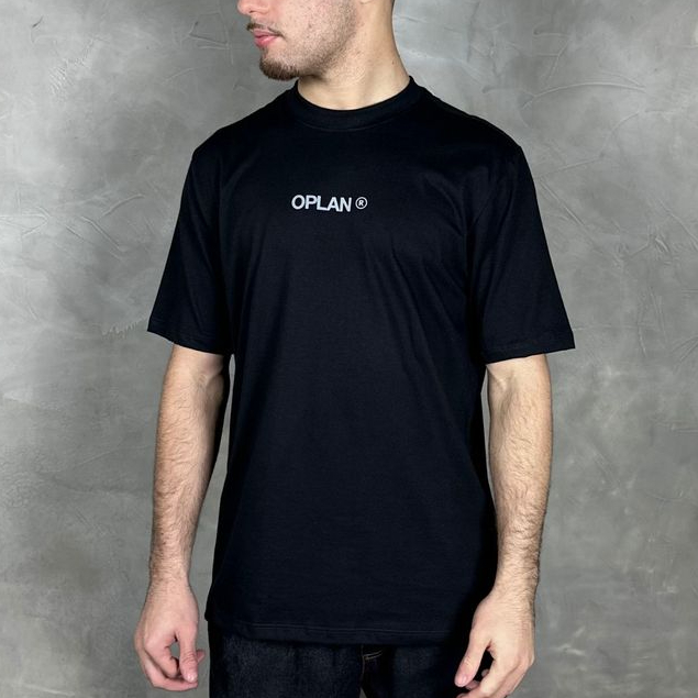 Camiseta Soft Basic Oplan Preta Original Streetwear Unissex
