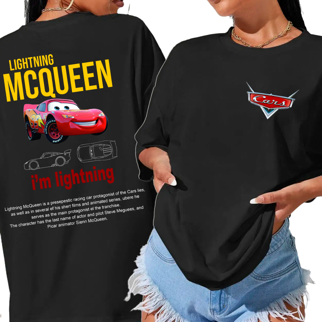 Camiseta Basica Algodao Personalizada Cars Carros Desenho Plus Size Adulto E Infantil