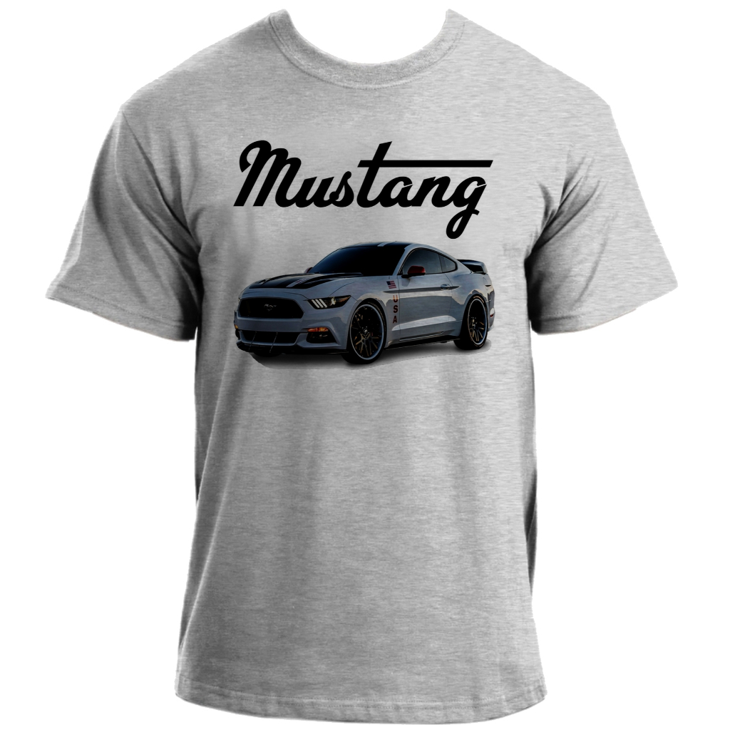 Camiseta infantil ou adulto até Plus size Mustang carro muscle car