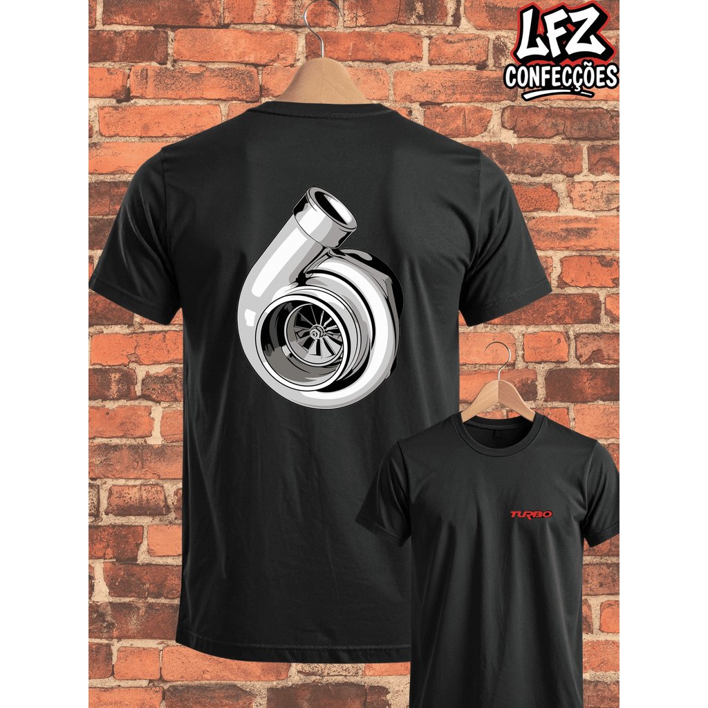 Camiseta Turbo Turbina Sped Carro Car Arrancada Camiseta Camisa Blusa Unissex 100% Algodão Plus Size