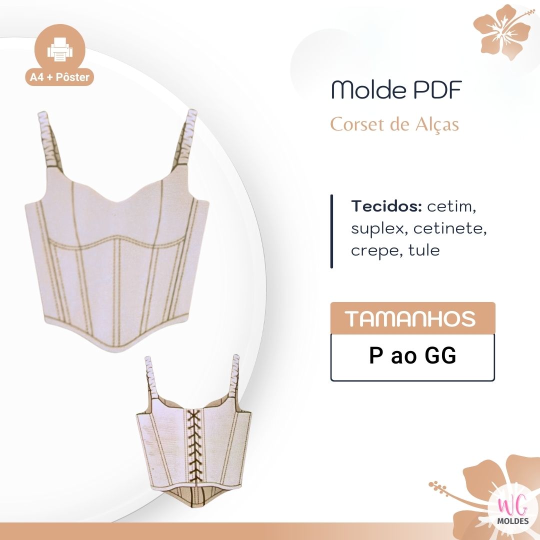 MOLDE CORSET DE ALÇAS AMANDA
