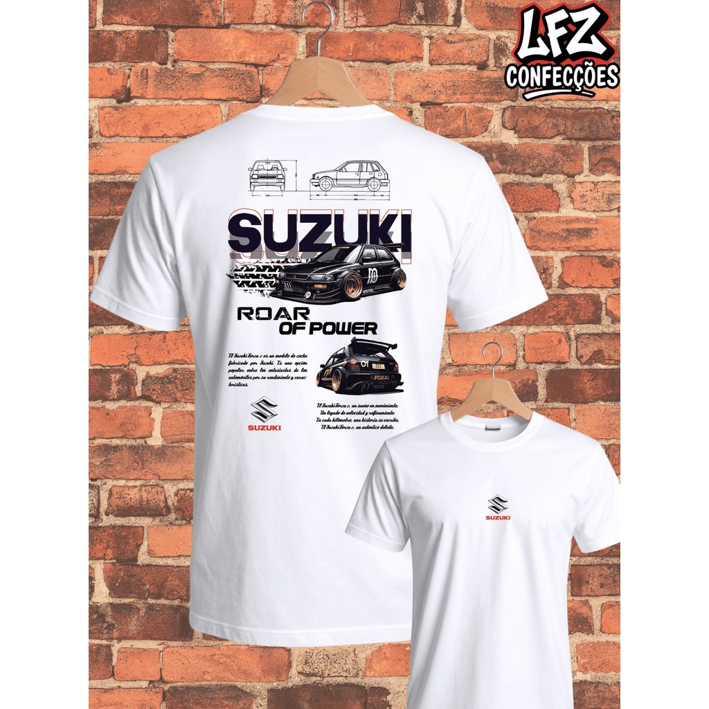Camiseta Suzuki Forza 2 Turbo Car Sped Camisa Blusa Unissex 100% Algodão Lançamento Envio Imediato!! Plus Size