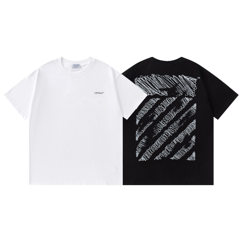 2026 Fashion Brand New Men'S Arrow T-Shirts Letter Zebra Crossing Printed Classic 100% Cotton Shirt Oversize Unisex T-Sh