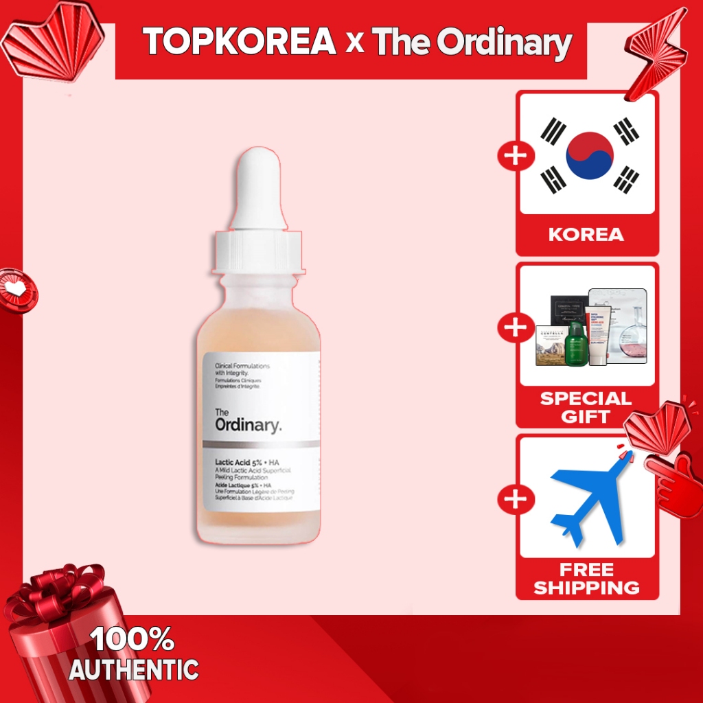 The ordinary ★ O Comum Ácido Láctico 5 % + HA 30ml/10 30m/TOPKOREA/Envio Da Coreia /