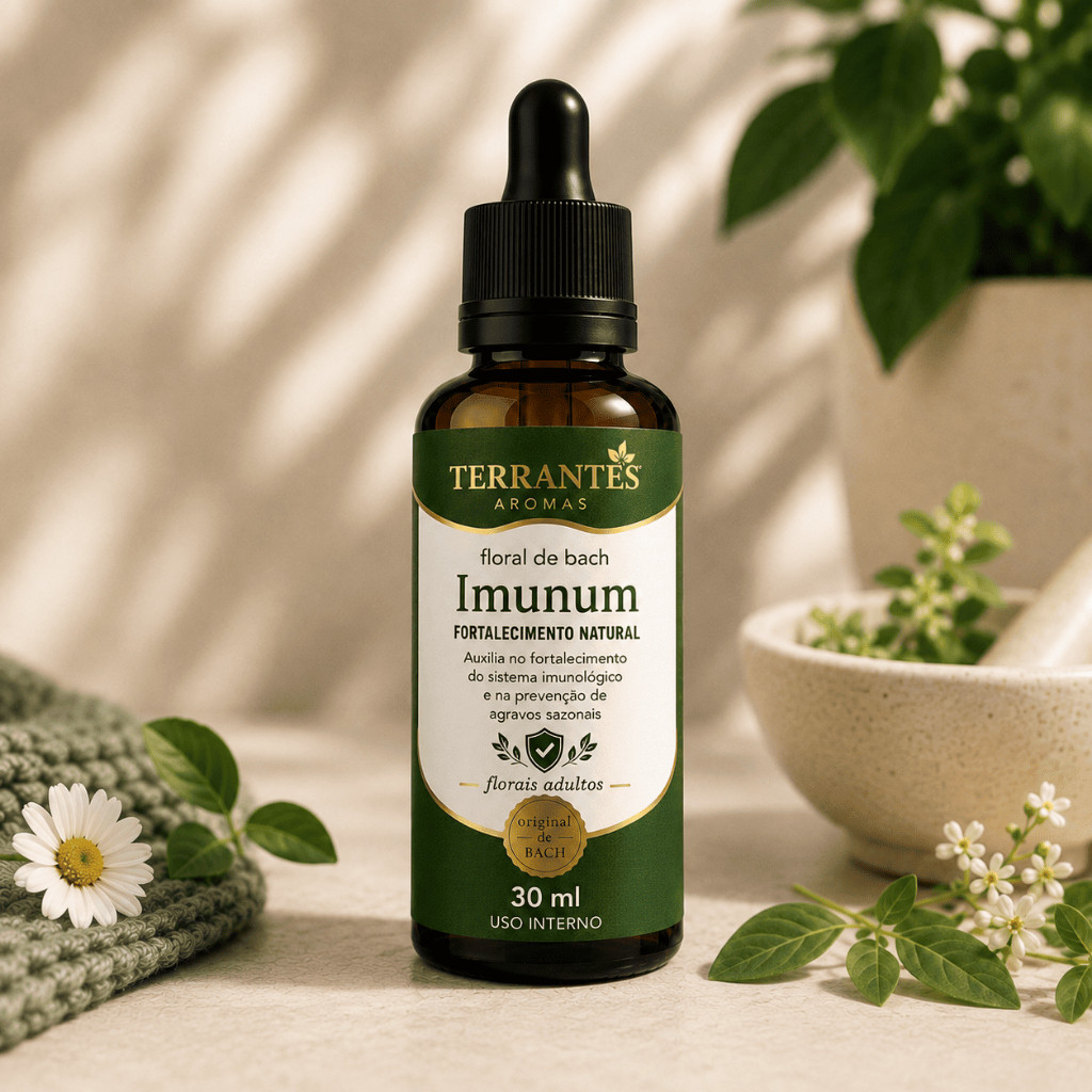 Floral de Bach Imunum Terrantes 30ml | Imunidade l Crab Apple Olive Hornbean Wild Rose