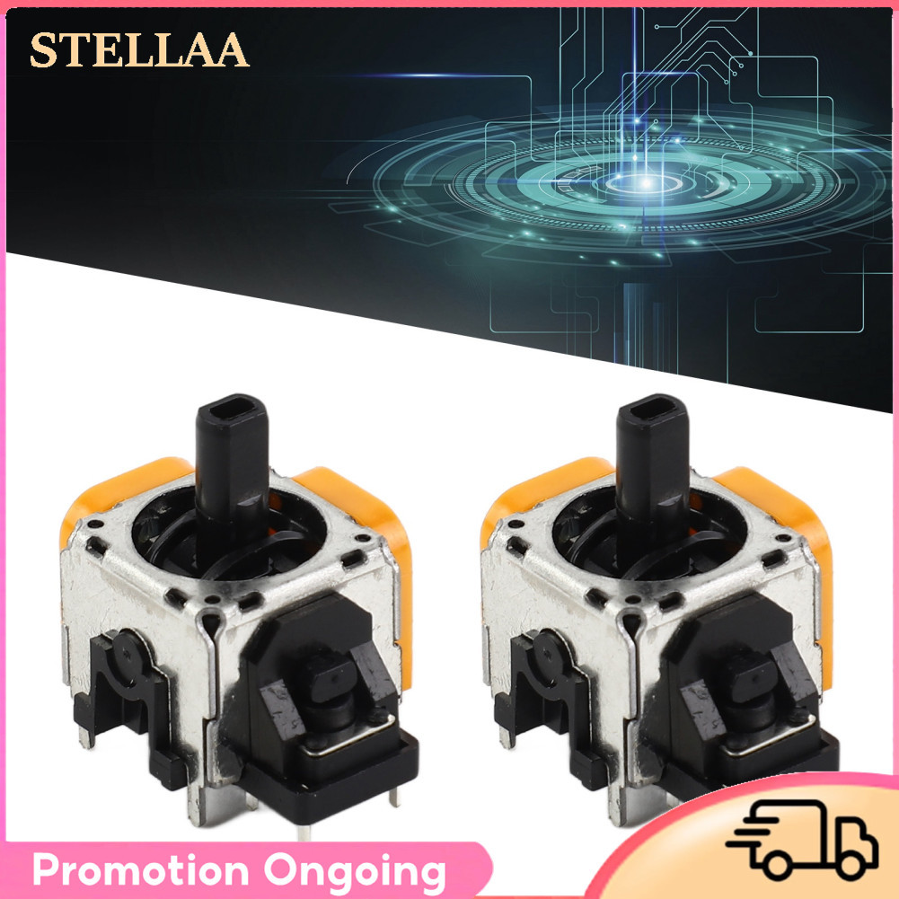 Stellaa Dpofirs 2 unidades de efeito Hall 3D módulo de joystick com sensor analógico Premium Wear Metal ABS Materiais