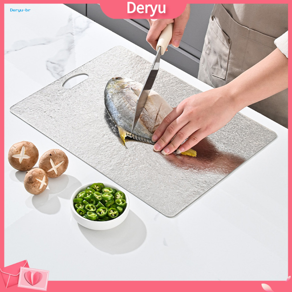 Titanium Cutting Board Lightweight Metal Meat Pure Rectangle – Durable Non-stick Easy-clean Kitchen Chopping for for E