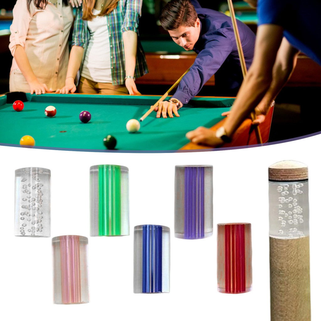 Billiard Cue Replacement Part Lightweight Snooker Stick Accessory Acrylic Ferrule for Pool Tip – for Smooth