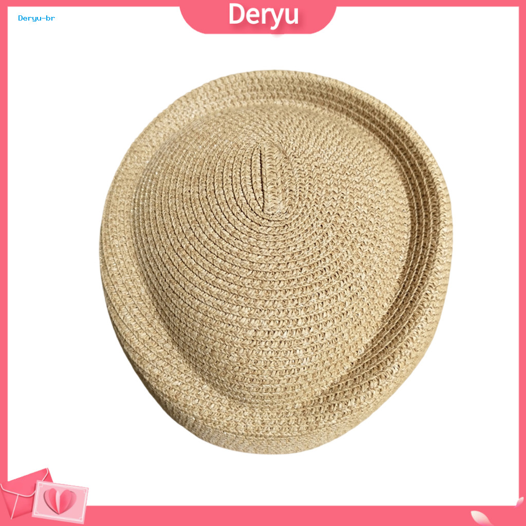 Women Gardening Hat Outdoor Sun Beret Uv Protection Summer Straw Lightweight Woven Visor Beach Cap Breathable Headwear f