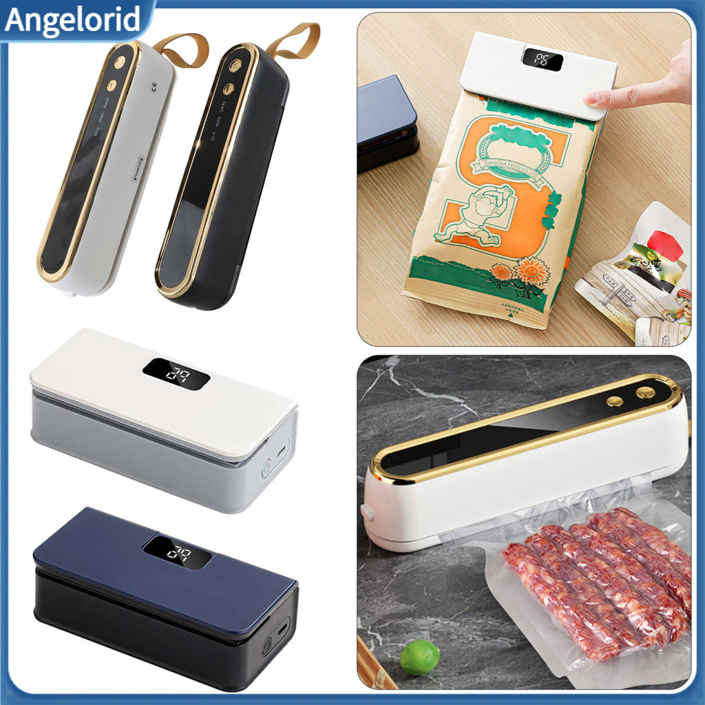 Sealer Portable Preservation Vacuum Usb Machine with Cutter Magnetic Base – Quick Food Bag for Sous Vide Snacks and fo
