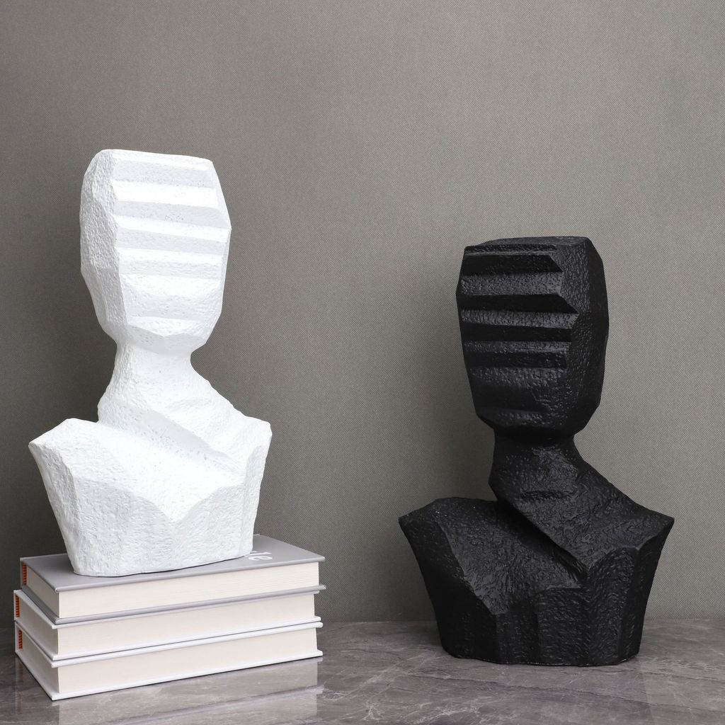 H7Z1 Modern minimalist resin figure sculpture ornament for wine cabinet, model home, TV cabinet, living room, entryway,