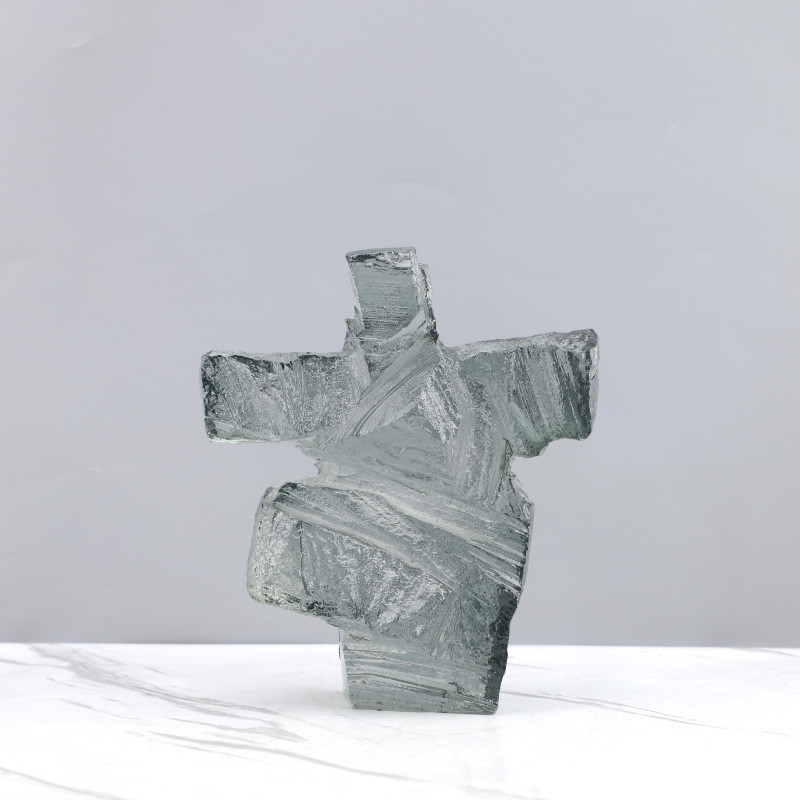 CFGW Modern minimalist white resin Tai Chi figure sculpture, suitable for entryway, study, TV cabinet, model room, and h