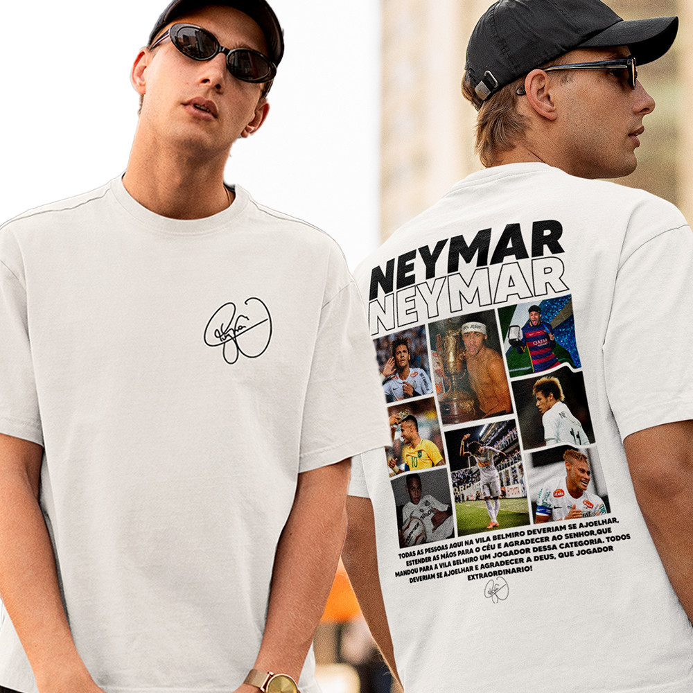 Camiseta Neymar Menino Ney Personalizada Unissex Vintage Envio Imediato