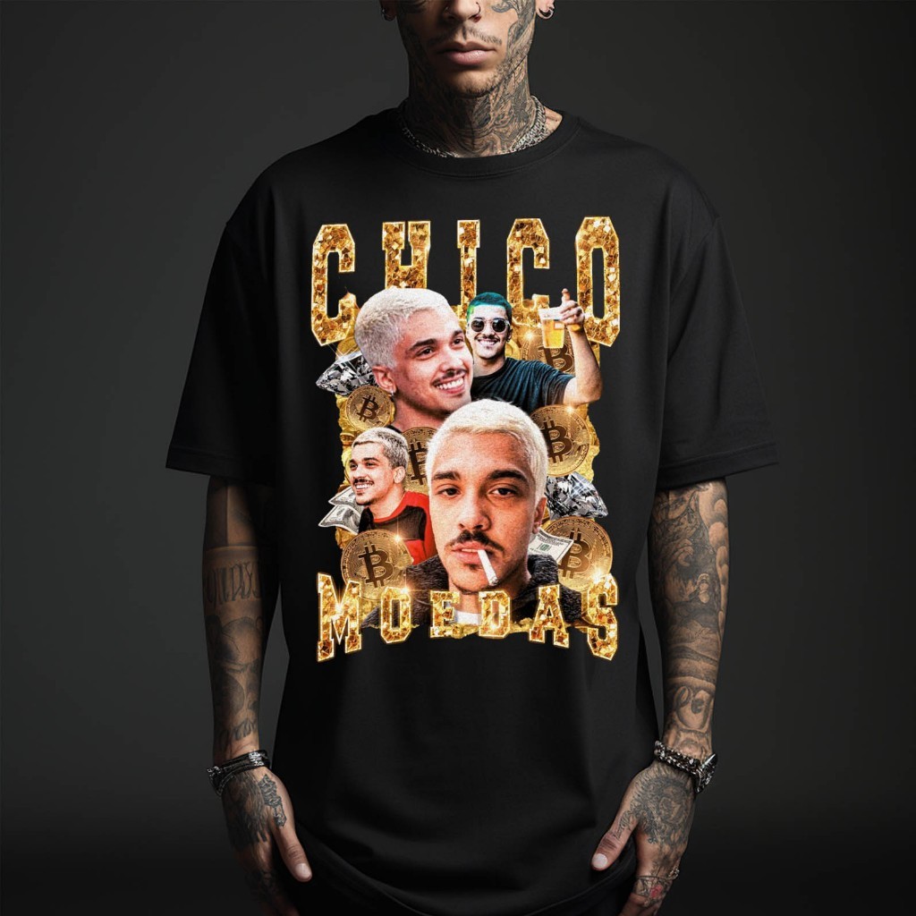 Camiseta Estampada meme Chico Moedas 100% Algodão Envio Rapido Vintage
