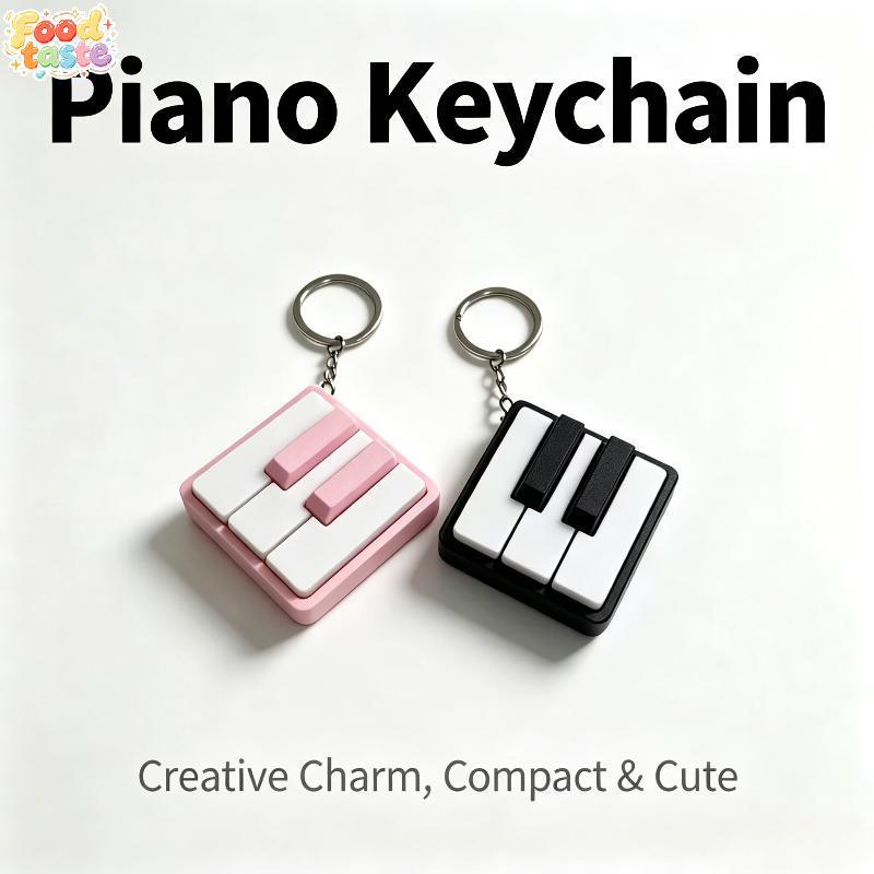 FFOOD Piano Teclado Clicker Chaveiro Fidget Stress Relief Toy Para Musical Key Presser BR