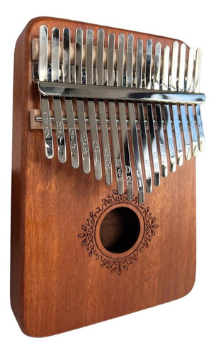 kalimba instrumento musical piano 17 chaves madeira m4ciça