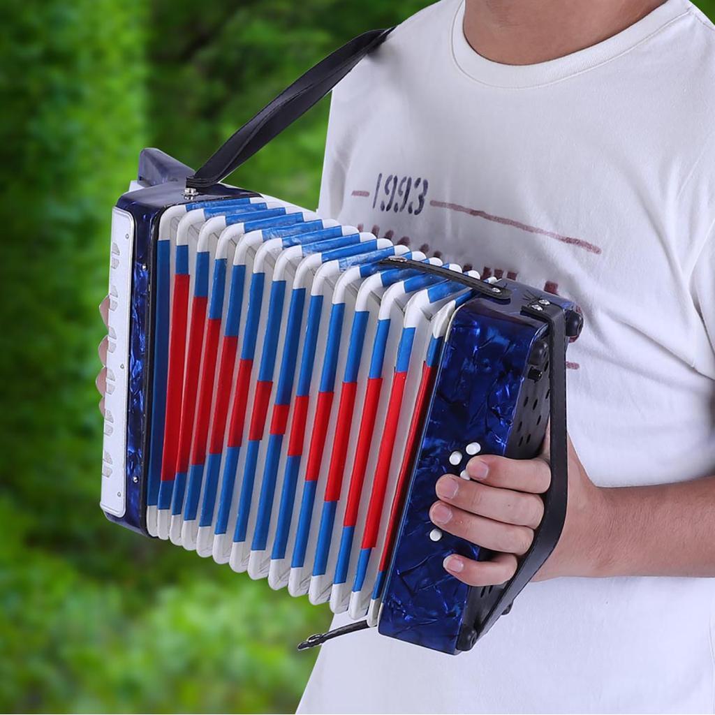 Karlak 17 Key 8 Bass Acordeão Leve para Iniciantes Estudantes Som Mellow Música Desenvolvimento de Talentos Crianças