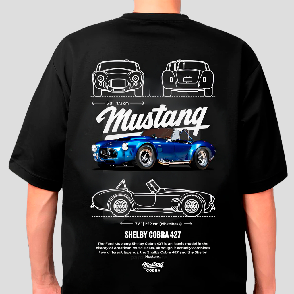 Camiseta Shelby Cobra 427 Classic Muscle Car Legend Exclusivo Premium 100% Algodão Unissex