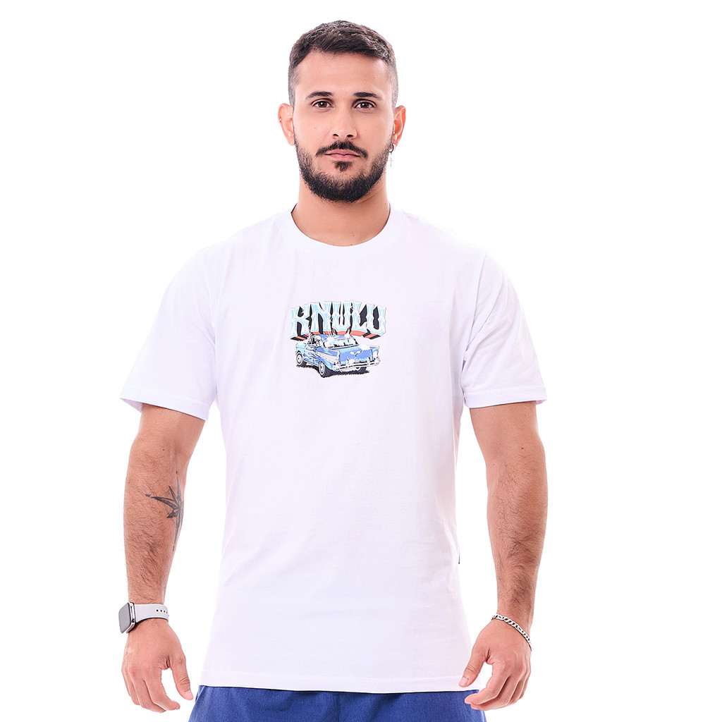 Camiseta Classic Car Branco Knulu