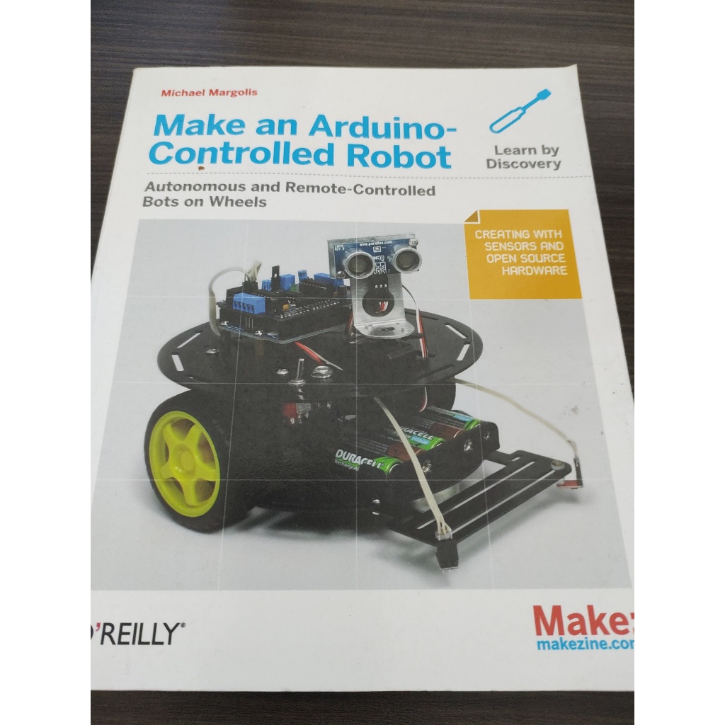 Livro Make An Arduino Controlled Robot Michael Margolis Autonomous and Remote-Controlled Bots on Wheels