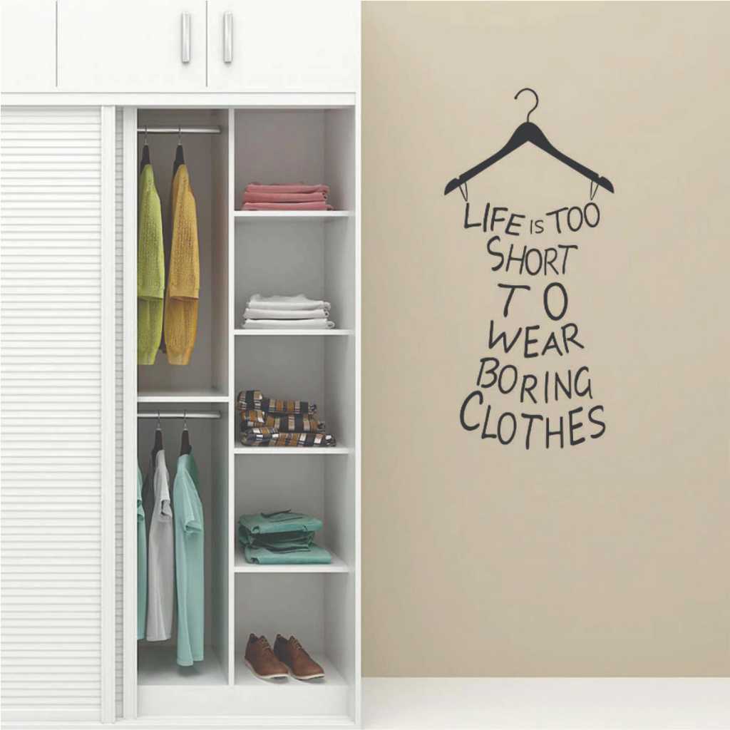 Adesivo De Parede Decorativo Frase Life Is Too Short- CASA - SHOPPING