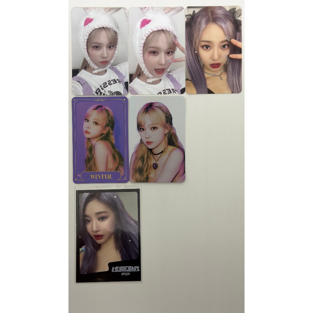 aespa life's too short photocard original official kpop