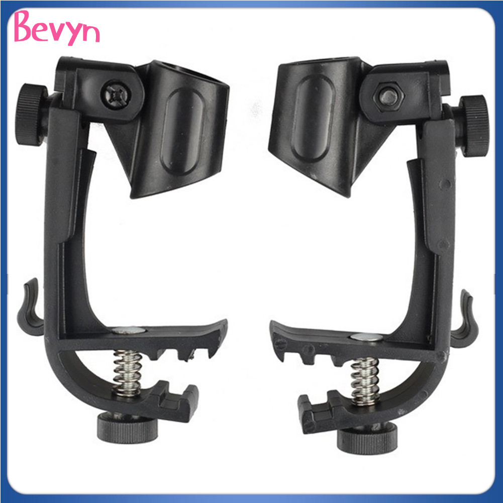 Bevyn-br Clipe de microfone Universal 22mm Mic Stand Mount braçadeira para microfones de 18 28mm Altura e ângulo