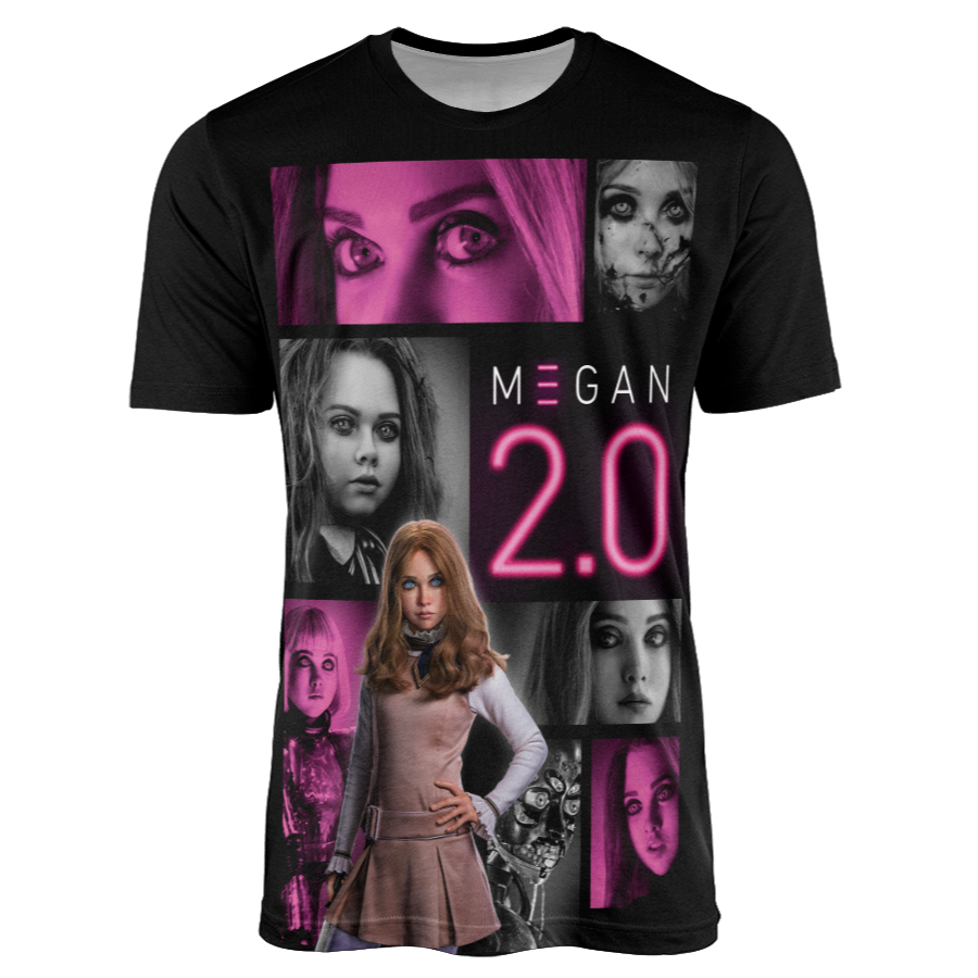 Camisa Filme Terror Megan M3gan 2.0 Boneca Bonequinha Assassina Novo Poster