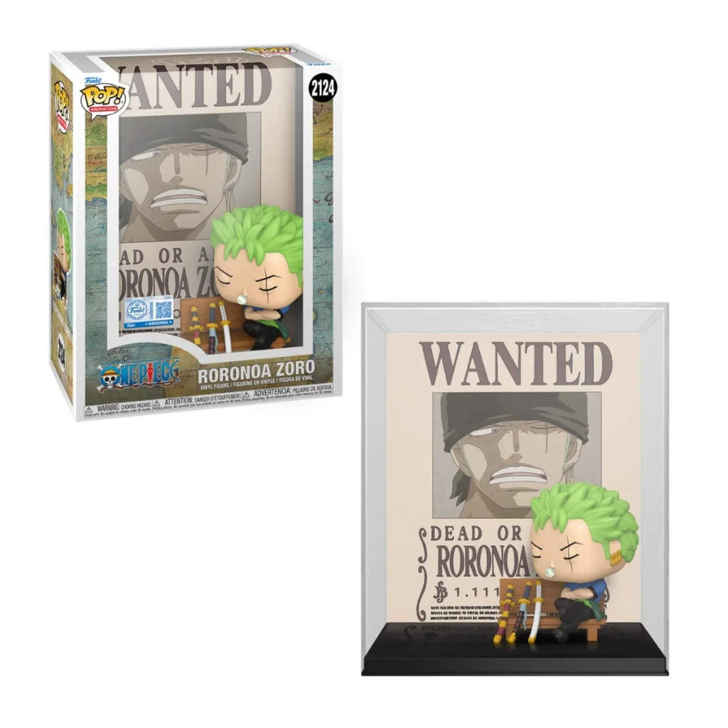Boneco Funko Pop! Poster Exclusivo One Piece Zoro Candide - 12728
